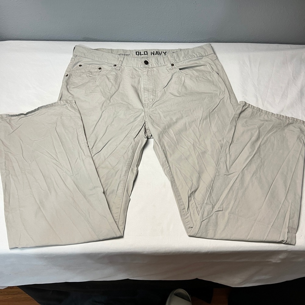 Old Navy Straight Leg Khaki Pants Casual Gorpcore Safari Everyday Comfort 38x34